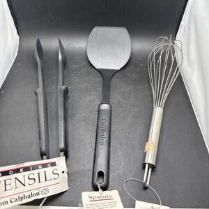 Calphalon Kitchen Utensil Lot Tongs Spatula City Chef Whisk NOS Tagged